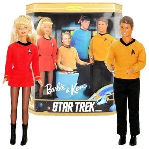 🩵 SALE 🩵 Vintage Barbie and Ken Star Trek gift set